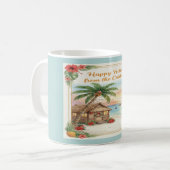 'Frohe Feiertage aus der Karibik' Tasse (Vorderseite Links)