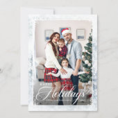 Frohe Feiertage Blaue Weihnachten (Vorderseite)