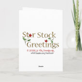 Frohe Feiertage Briefträger Feiertagskarte (Rückseite)