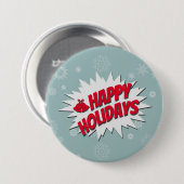 Frohe Feiertage Button (Vorne & Hinten)