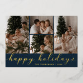 Frohe Feiertage Christmas Schrift Foto Collage (Vorderseite)