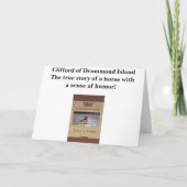 Frohe Feiertage Clifford Karte (Rückseite)