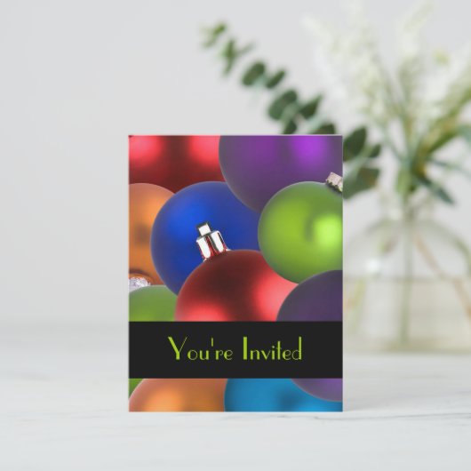 Frohe Feiertage Einladung (Stehend Vorderseite)