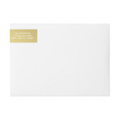 Frohe Feiertage elegante Goldhand beschriftete (Vorderseite)