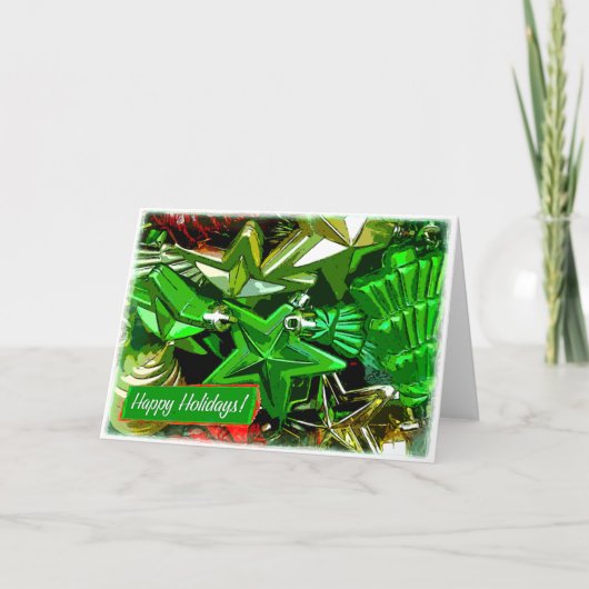 Frohe Feiertage Entwurf 4 Feiertagskarte (Vorderseite)