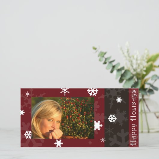 Frohe Feiertage! Feiertagskarte (Stehend Vorderseite)