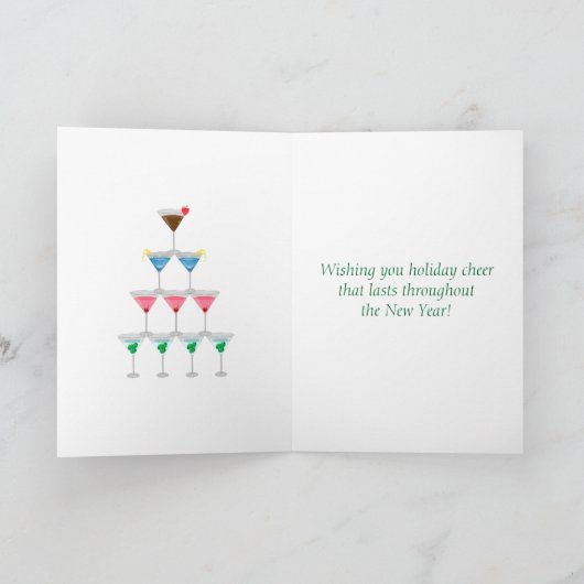 Frohe Feiertage Feiertagskarte (Innenseite)