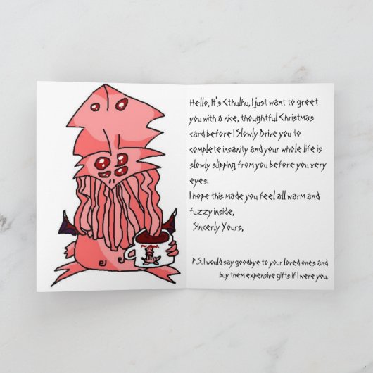 FROHE FEIERTAGE!! FEIERTAGSKARTE (Innenseite)