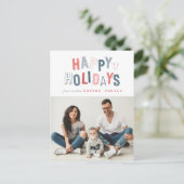 FROHE FEIERTAGE FEIERTAGSPOSTKARTE (Stehend Vorderseite)