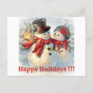 Frohe Feiertage !!! Feiertagspostkarte