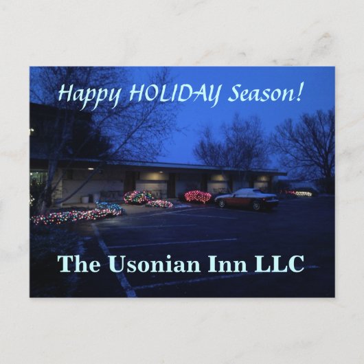 Frohe Feiertage Feiertagspostkarte (Vorderseite)