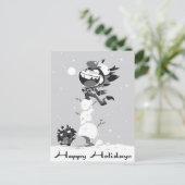 Frohe Feiertage Feiertagspostkarte (Stehend Vorderseite)