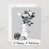 Frohe Feiertage Feiertagspostkarte (Vorne/Hinten)