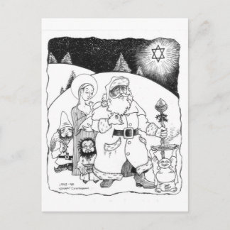 Frohe Feiertage! Feiertagspostkarte