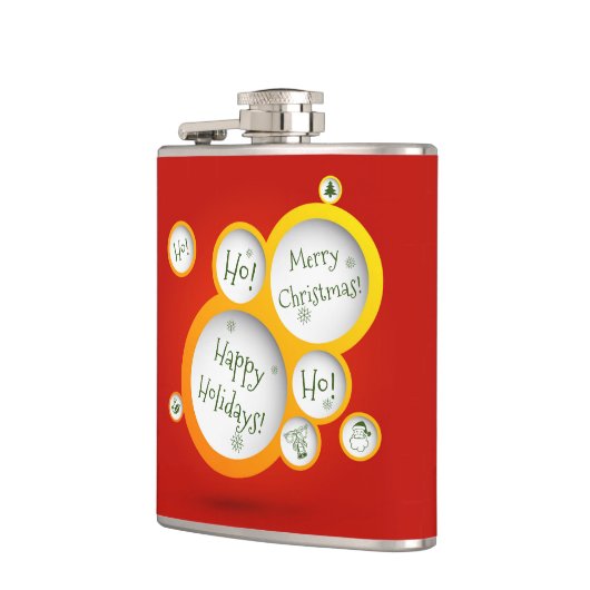 Frohe Feiertage Flachmann (Links)