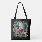 Frohe Feiertage Foto Grünzeug Tasche (Rückseite)