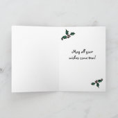 Frohe Feiertage Friedenstauben-Weihnachtskarte Feiertagskarte (Innenseite)