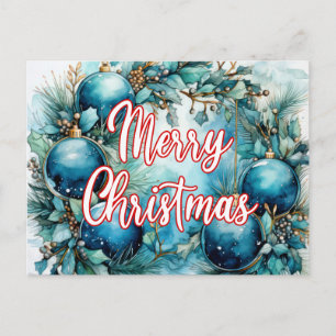 Frohe Feiertage   Fröhliche Weihnachten Postkarte