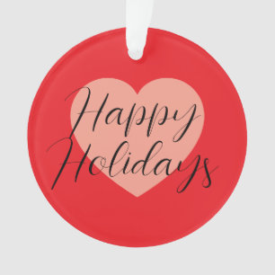 Frohe Feiertage Fröhliche Weihnachten Weihnachtsze Ornament