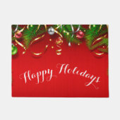 Frohe Feiertage Fußmatte (Vorderseite)