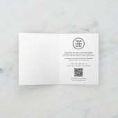 Frohe Feiertage Geschäft-Logo QR-Code Weihnachten (Innenseite)