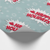 Frohe Feiertage Geschenkpapier (Ecke)