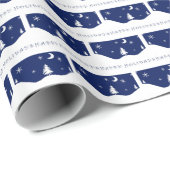 "Frohe Feiertage" Geschenkpapier (Rolleneckpunkt)