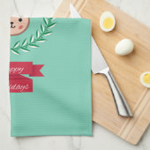 Frohe Feiertage! Handtuch (Viertel Falte)