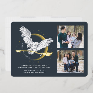 Frohe Feiertage Hedwig-Lieferung   Familienfoto-Ka
