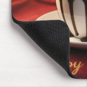 Frohe Feiertage Heiße Schokolade Mousepad (Ecke)