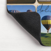 Frohe Feiertage-Heißluftballons Mousepad (Ecke)