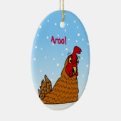 Frohe Feiertage Henne in der Keramikornament (Rechts)