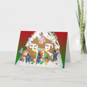 Frohe Feiertage kardiert Polizei Feiertagskarte