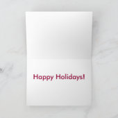 Frohe Feiertage Karte (Innenseite)