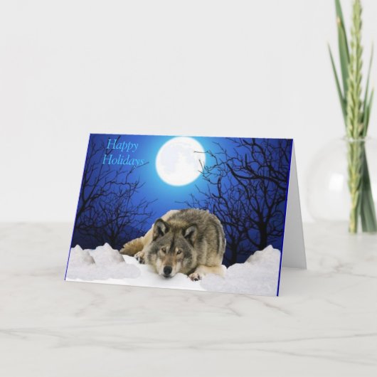 Frohe Feiertage Karte (Vorderseite)