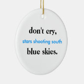 frohe Feiertage Keramikornament (Rechts)