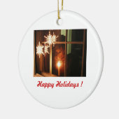 Frohe Feiertage! Keramikornament (Links)