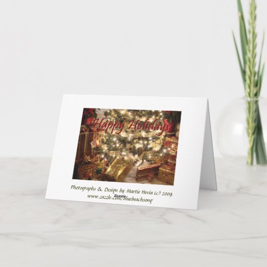 Frohe Feiertage - kundengerechte Karte (Rückseite)