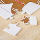 Frohe Feiertage Lebkuchenmann Junge Mädchen Puzzle (Seite)