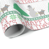 Frohe Feiertage lustiger Hundepinkelndes Geschenkpapier (Rolleneckpunkt)