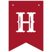 FROHE FEIERTAGE mit dem Kopfe stoßende Fahne Wimpelkette (Zweite Fahne)