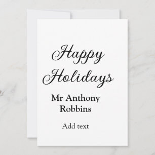 Frohe Feiertage Name Datum Jahr einfach minimChris Einladung