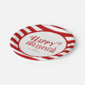 Frohe Feiertage Pappteller (Schrägansicht)