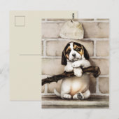 Frohe Feiertage Postkarte (Vorne/Hinten)