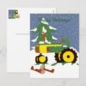 Frohe Feiertage! Postkarte (Vorne/Hinten)