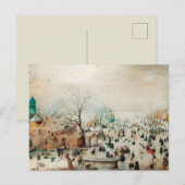 Frohe Feiertage Postkarte (Vorne/Hinten)