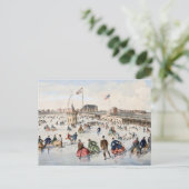 Frohe Feiertage Postkarte (Stehend Vorderseite)
