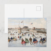Frohe Feiertage Postkarte (Vorne/Hinten)