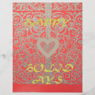 Frohe Feiertage rotes Glitter-Herz-Design