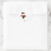 FROHE FEIERTAGE RUNDER AUFKLEBER (Tasche)